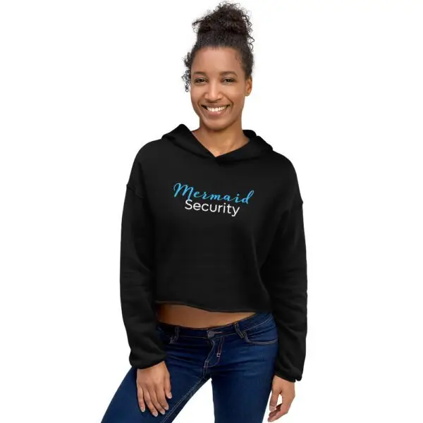 Mermaid Security Cropped Hoodie