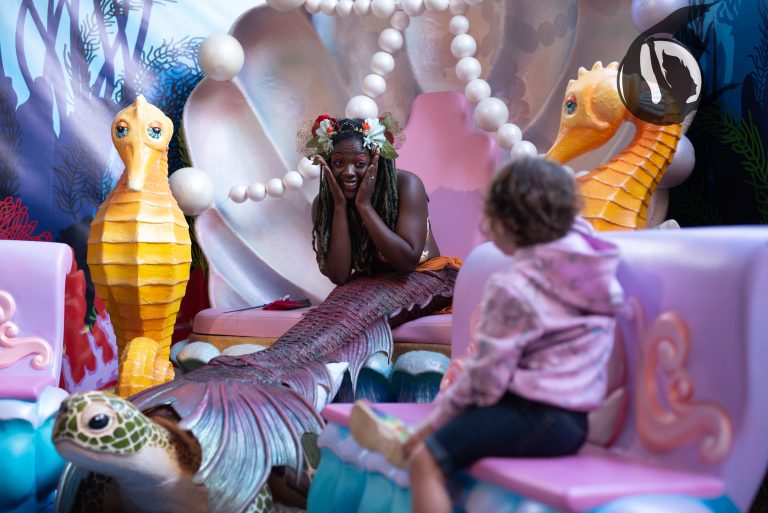 Mermaid Stryx of the Circus Siren Pod at the Carolina Renaissance Festival